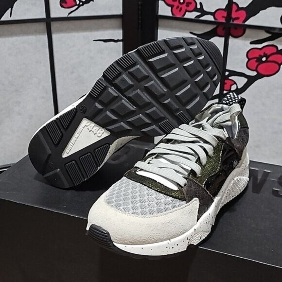 P448 Alex Sneakers Shoes Black White Gray Size 36 New - Picture 7 of 10